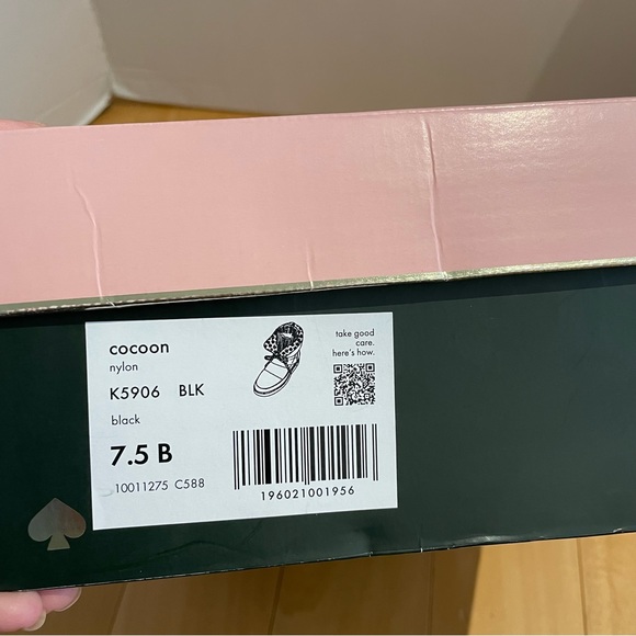 NIB kate spade cocoon nylon black booties - Picture 14 of 14